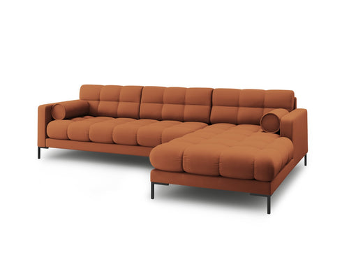Cosmopolitan Design rechter hoekbank Bali 5-zits, structurele stof, baksteen - 185x293x75cm