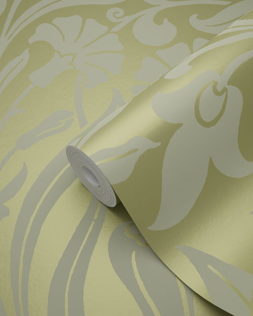 Origin Wallcoverings behang bloemen groen - 53 cm x 10,05 m - 346638 - vtwonen shop