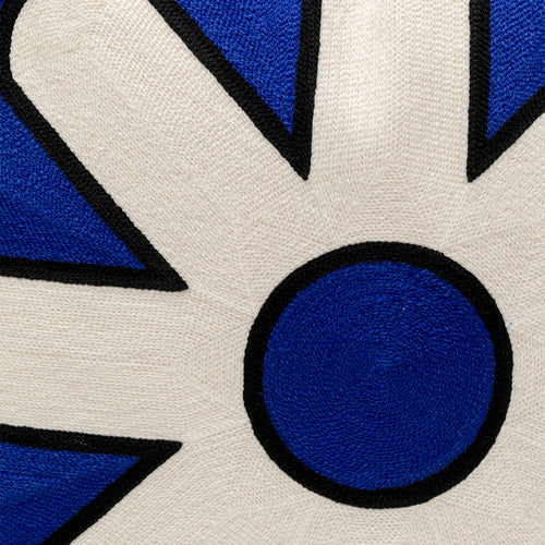 Kare Design Kussen Icon ster blauw en wit