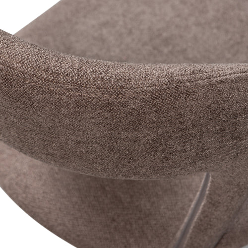 WOOOD eetkamerstoelen Noble - Polyester - Taupe - Set van 6 - vtwonen shop