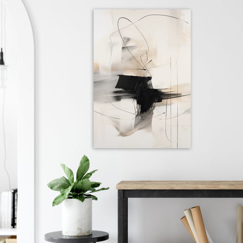 Artfulprints  Abstract - Chique brush 9   poster A4 21x29.7 cm