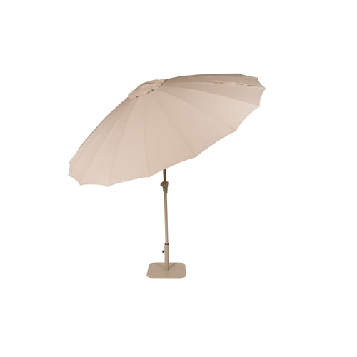 Zuiver Sunshine Parasol Set inclusief Parasolhoes en Parasolvoet Brown Rice Beige - vtwonen shop