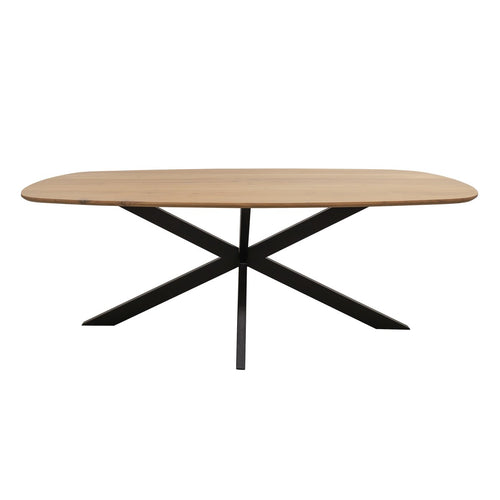 Kick eettafel Dana - 180cm - Lichtbruin