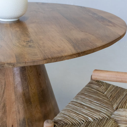 Giga Meubel Eettafel Sep - Rond - Mangohout - 120cm - vtwonen shop