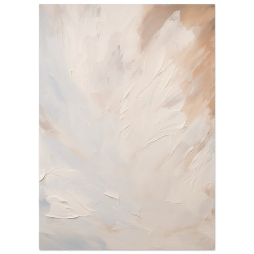 Artfulprints Poster Abstract - Skyfall 2   - 50x70 cm - Taupe