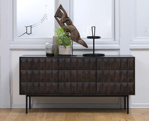 Olivine Vanja houten sideboard donkerbruin - 160 x 45 cm - vtwonen shop