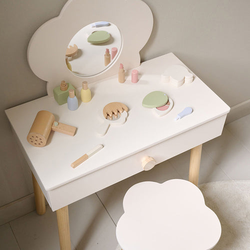 Petite Amélie Kinder kaptafel FLEUR - MDF - crème
