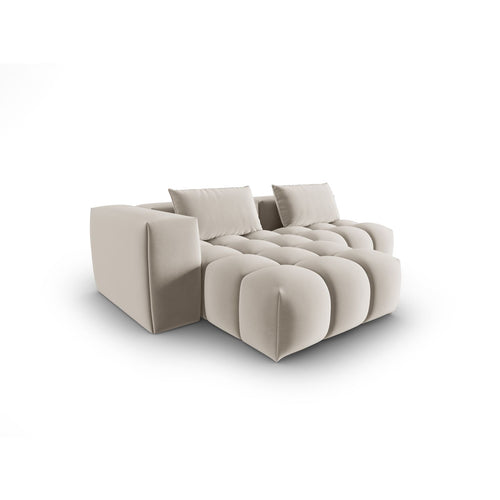 Cosmopolitan Design - Modulaire hoekbank links Verona 3-zits, flueel ecru - 145x205x70cm