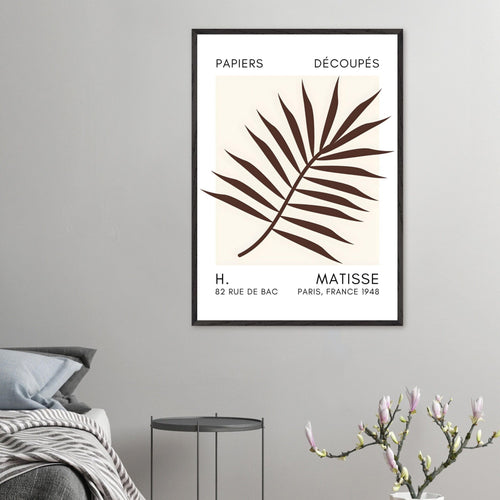 Artfulprints Poster Matisse – Floral reef brown   - 30x40 cm - Bruin