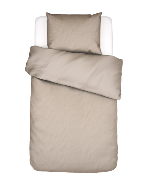 Essenza Philippine dekbedovertrek - Eenpersoons – 140x200/220 cm - Oatmeal