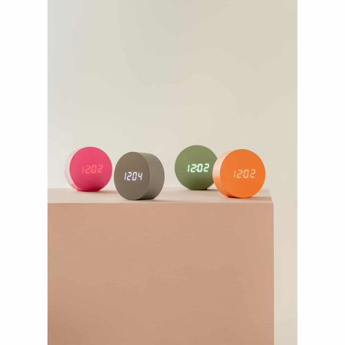 Karlsson wekker Spry Round - oranje - Ø9cm - vtwonen shop