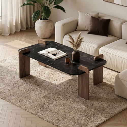 Calicosy - Salontafel ELOI - Donker hout 120x60x35 cm