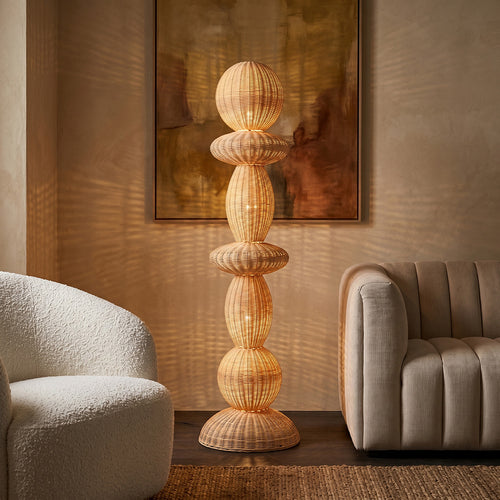 Raw Materials Tao rotan vloerlamp - 175 cm