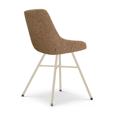 Nolon Noa-Isa eetkamerstoel bruin blend - beige onderstel