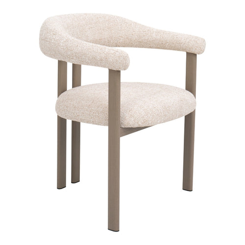 DÉJA Living Eetkamerstoel Odense - Stof - Beige/Taupe - Set van 2