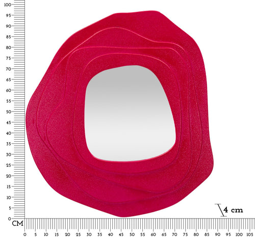 Roze wandspiegel 90x4x97 cm