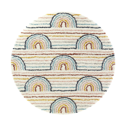 AFK Living vloerkleed Sunny - voor kinderen - veelkleurig - 160x160 cm