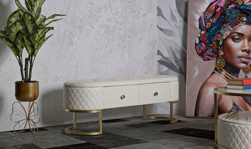 Mauro Ferretti bank - 120x40x43 cm - crème