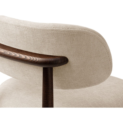 Set van 2 stoelen Evan chenille beige - 51x49.5x77cm