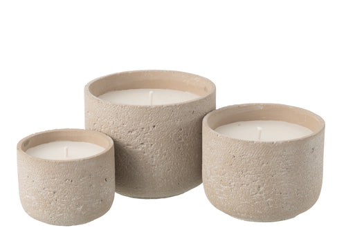 J-Line buitenkaars Rond - lichtbeige - large - 47U