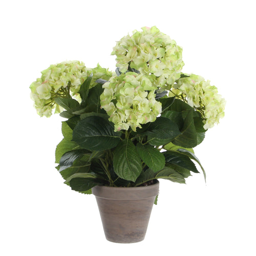 Mica Decorations Hortensia Kunstplant in Bloempot Stan - H45 x Ø45 cm - Groen - vtwonen shop