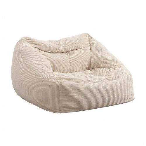 Home Deluxe zitzak COSY beige inclusief krukje