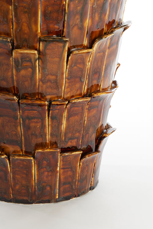 Light & Living vaas BANYA - Ø33x43cm - bruin - vtwonen shop