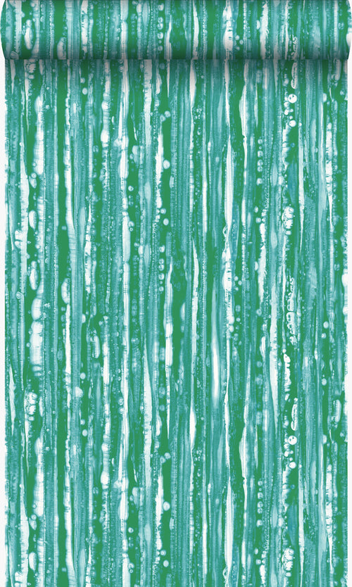 Origin Wallcoverings behang strepen groen - 53 cm x 10,05 m - 347222 - vtwonen shop