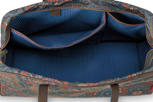 Pip Studio - Tovy Weekendtas Dames - Jabali - Blauw - 65x25.5x35cm - vtwonen shop