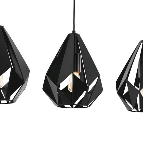 EGLO hanglamp Carlton 5 - e27 - 80,5 cm - zwart