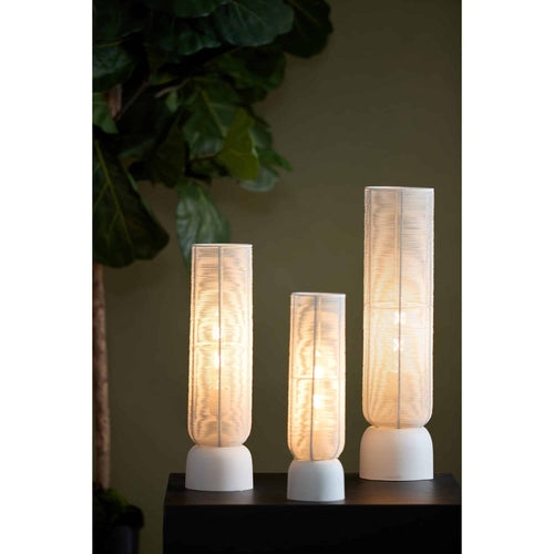 Light & Living tafellamp Lezuza - wit - Ø16cm