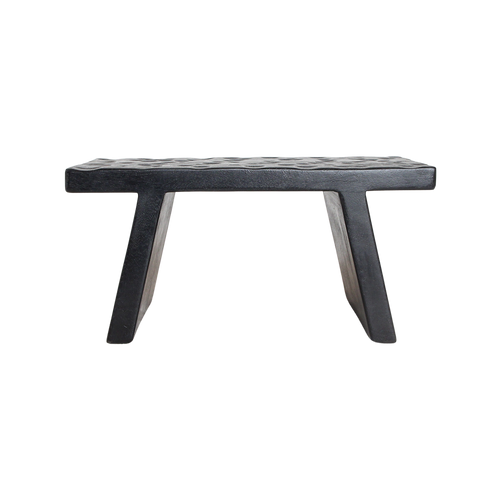 Raw materials krukje chiseled top - zwart - 40x25x20 cm - vtwonen shop