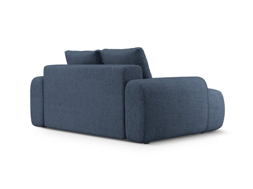 Cosmopolitan Design Bank Linz 2-zits, structurele stof donkerblauw - 100x175x84cm