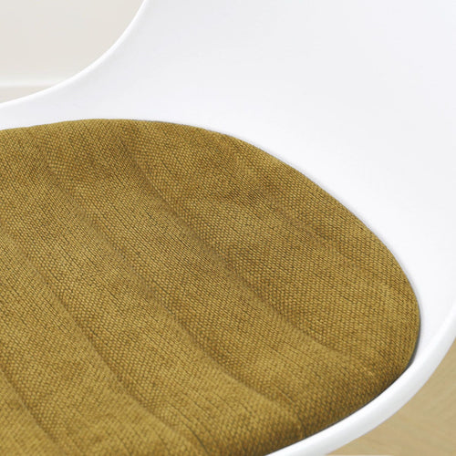 Nolon Nout-Liv Bureaustoel Wit met Mosgroen Zitkussen - Zwart Onderstel