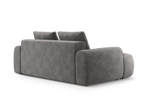 Cosmopolitan Design Bank Linz 3-zits, flueel grijs - 100x200x84cm