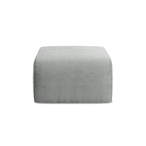 LaMiaSofa Poef Cervo - chenille stof - grijs - 72x94x42