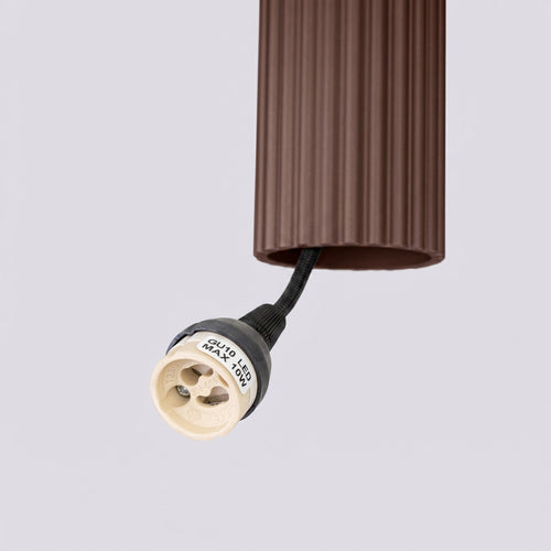 Sollux Lighting Hanglamp KARBON 3P bruin - 19,5x19,5x108cm