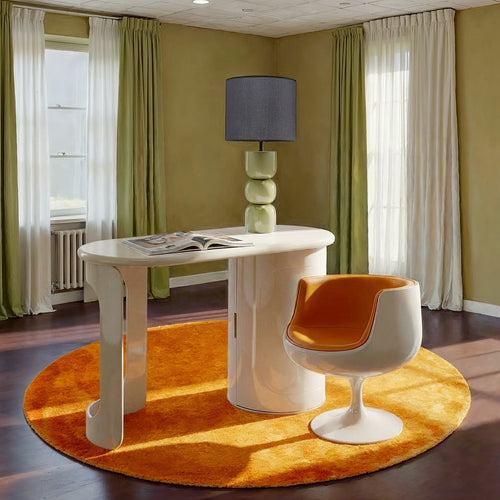Kare Design Draaifauteuil Club oranje