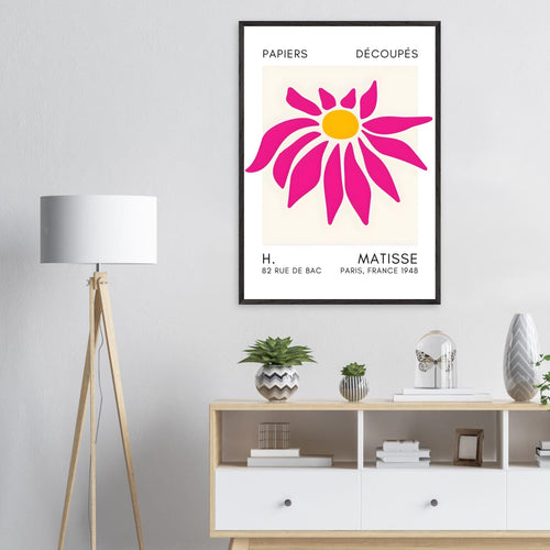 Artfulprints Poster Matisse – Deep sea dance pink   - A4 21x29.7 cm - Roze