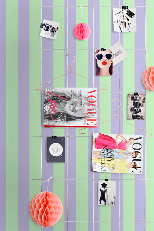 ESTAhome behang strepen paars en groen - 50 x 900 cm - 131573 - vtwonen shop