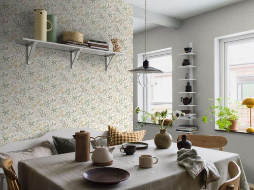 Borastapeter behang bloemen beige - 53 cm x 11.2 m - 660146 - vtwonen shop