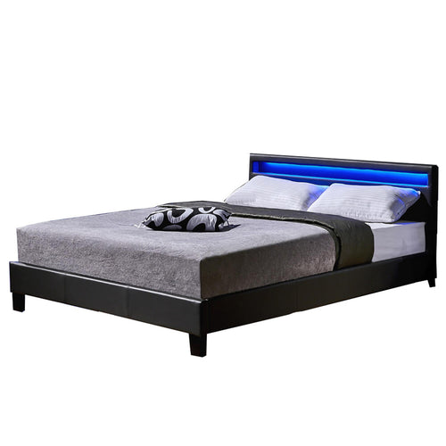 Home Deluxe LED bed ASTRO donkergrijs 180 x 200 cm - vtwonen shop