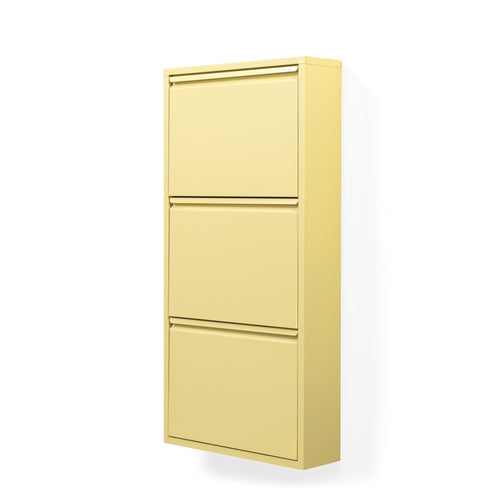 Spinder Design schoenenkast Billy 3 - Butter Yellow - 6 paar schoenen - Exclusief voor vtwonen!!