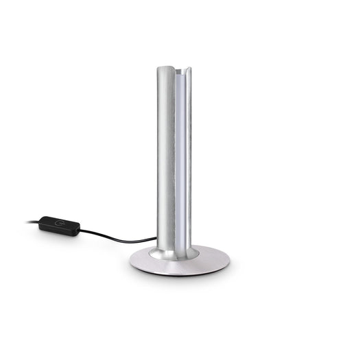 Ideal Lux DORICA Geïntegreerde LED-tafellamp van staal, 930lm, 3000K, dimbaar.