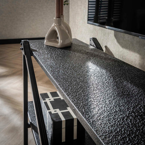 Giga Meubel Tv-Meubel Piega - Zwart - 140x35x51cm - vtwonen shop