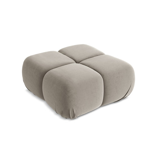 LaMiaSofa Poef Sanremo - velours - taupe - 95x95x41