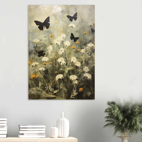 Artfulprints  Butterflies in flowerfield 2   poster 50x70 cm - vtwonen shop