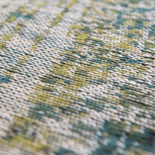 Louis De Poortere binnen & buiten machinewasbaar vloerkleed Atlantic Streaks van 70% gerecycled PET - blauw - 240x240cm