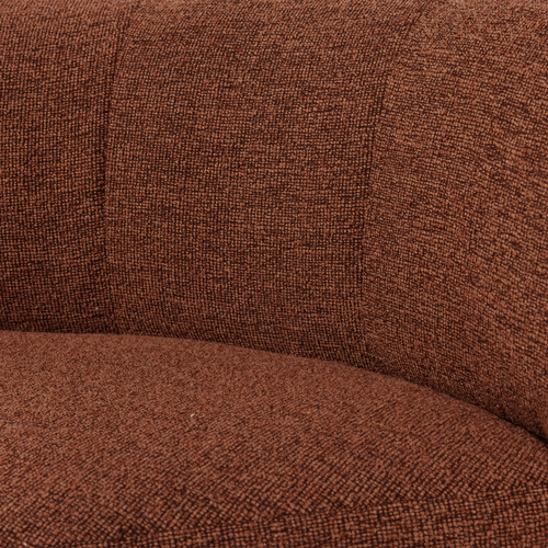 WOOOD eetbank hoek met rugleuning Mojo Base - Bouclé - Roestbruin - 83x80x80