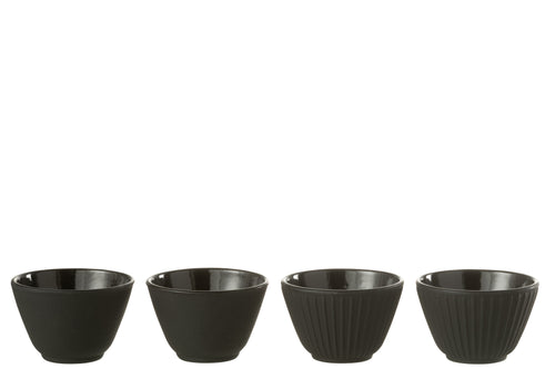 J-Line theemok - metaal - zwart - 2 dozen van 2 stuks - vtwonen shop